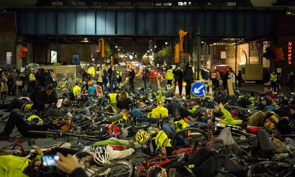 London mass die-in